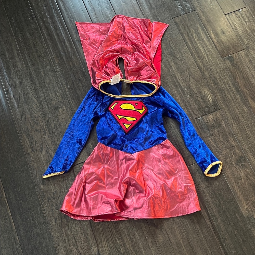 Vintage Supergirl Costume with Cape size small